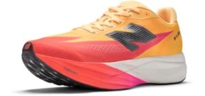 New Balance Womens FuelCell SuperComp Elite v5 Tangerine Heat/White Peach 9 Medium