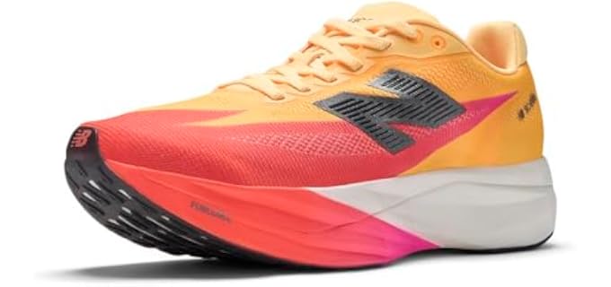 New Balance Womens FuelCell SuperComp Elite v5 Tangerine Heat/White Peach 9 Medium