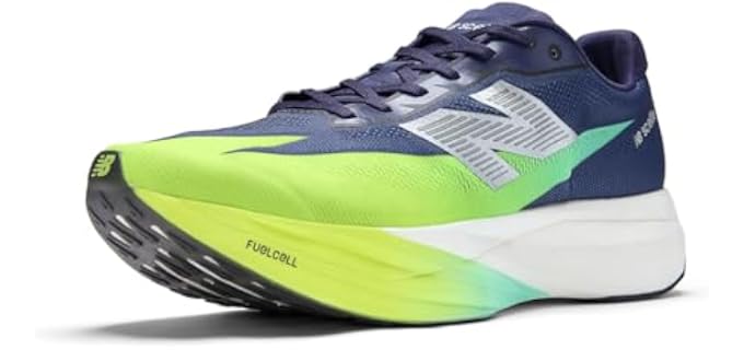 New Balance Men's FuelCell SuperComp Elite V5 Running Shoe, Boysenberry/Afterglow, 10