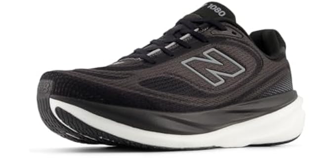 New Balance Men's Fresh Foam X 1080 V15 Running Shoe, Black/Slate Grey, 13 W
