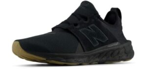 New Balance Men's Fresh Foam X Cruz V3 Running Shoe, Black/Black/Gum 020, 11 M