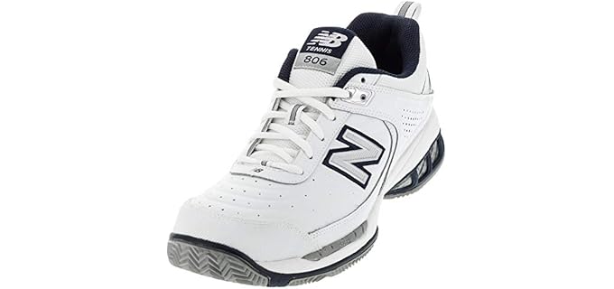 New Balance Men's 806 V1 Tennis Shoe, White, 10 M US