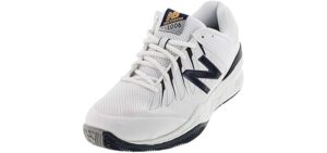 New Balance Men's 1006 V1 Tennis Shoe, Black/White, 10 M US