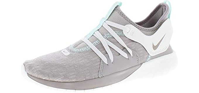 Nike Womens Flex Contact 3 Trainers Flexible Running Shoes Gray 6 Medium (B,M)