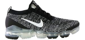 Nike Women's Air Vapormax Flyknit 3 Running Shoe, Black/White-metallic Silver, 6