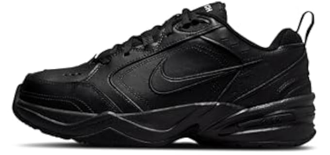 Nike Men's Air Monarch IV Training/Workout Shoes, Black/Black, 10.5 Extra Wide