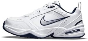 Nike Men's NIKE AIR MONARCH IV (4E) RUNNING SHOES -11.5; White / Metallic Silver-Midnight Navy