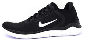 Nike Women's Free RN 2018 Black/White Running Shoe 7 US