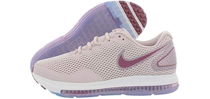 Nike Womens Zoom All Out Low Low Top Lace Up Running Sneaker, Pink, Size 9.0