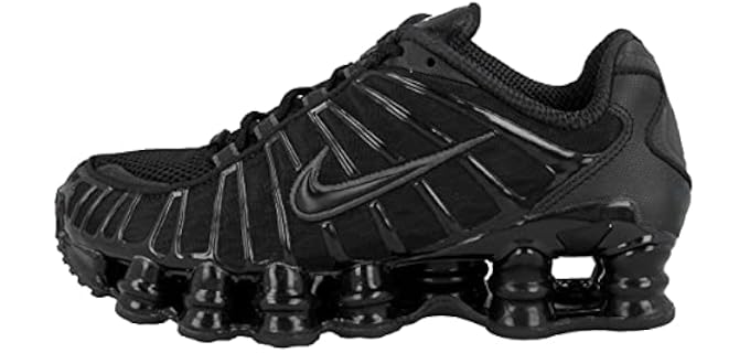 Nike W Shox TL Women's Sneaker, Multicoloured Black MTLC Hematite Max Orange 000, 9 US