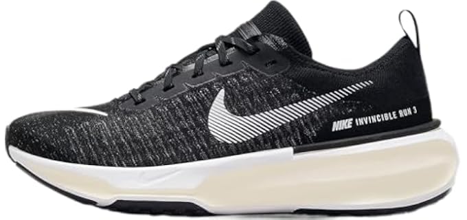 Nike Invincible 3 Women's Road Running Shoes (DR2660-001,Black/White-Dark Grey-White) Size 8