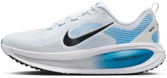 Nike Mens Vomero 18 White/Black/Blue Hero 11 Medium