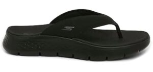 On The Go Mens Go Walk Flex Sandal - Vallejo Sandal, Black/Black, 10