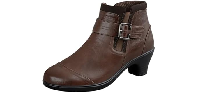 Orthofeet Emma Orthopedic Womens Ankle Boot, Brown, Size 9