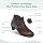 Orthofeet Emma Orthopedic Womens Ankle Boot, Brown, Size 9