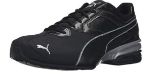 PUMA Men's Tazon 6 FM Cross Training Shoes, Black-Silver, 12