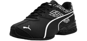PUMA Men's Tazon 6 Fracture FM Shoes, Black-Black, 11