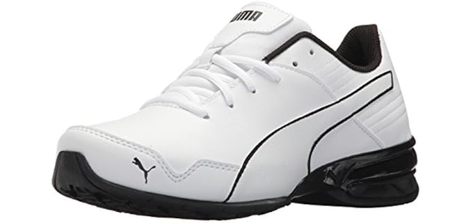 PUMA Mens Super Levitate Sneaker, White, Men's 7.5 / Women's 9