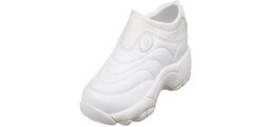 Propet Women's W3851 Wash & Wear Slip-On,White,9.5 XX (US Women's 9.5 EEEE)