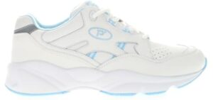 Propet Stability Walker Women's Walking, 9.5 2A(N) US, White-Light Blue