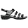 Propet Women's Aurora Wedge Sandal, Black, 7 4E US