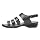 Propet Women's Aurora Wedge Sandal, Black, 7 4E US