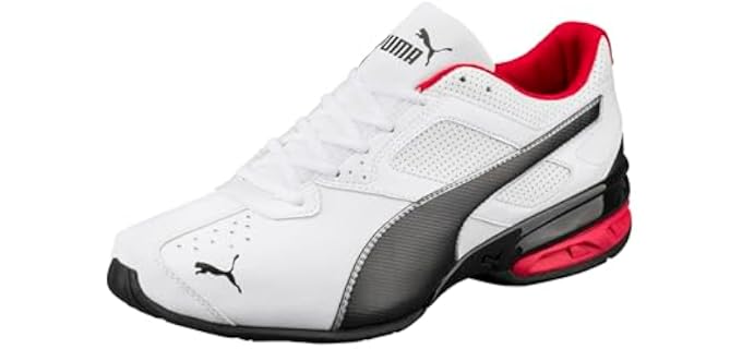 Puma Men's Tazon 6 Fracture Fm Sneaker, Puma White Puma Black Puma Silver, 44