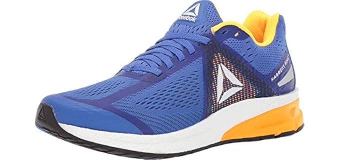 Reebok Men's Harmony Road 3 Shoe, Crushed Cobalt/Solar Gold/White/Black, 8 M US
