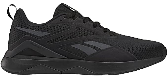 Reebok Men's Nanoflex 2 Trainig Shoes, Black/Cold Grey, 13