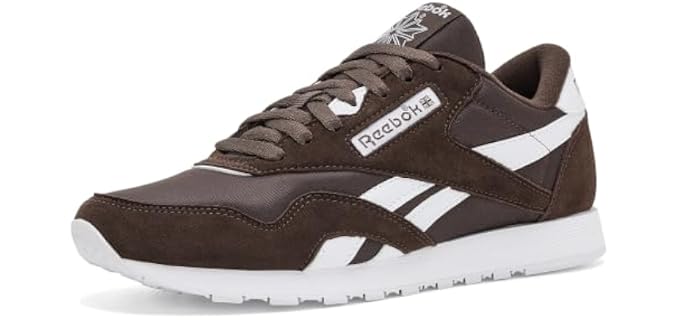 Reebok Women's Classic Nylon Espresso/Espresso/White 8.5 Medium