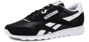 Reebok Classic Nylon Mens Sneakers Tennis Shoes, Core Black/Footwear White/Footwear White, 10.5