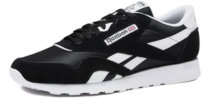 Reebok Classic Nylon Mens Sneakers Tennis Shoes, Core Black/Footwear White/Footwear White, 10.5