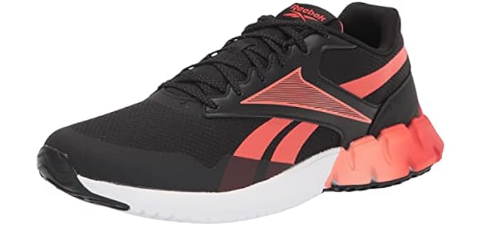 Reebok Men's ZTAUR Run Running Shoe, Black/Dynamic Red/White, 9.5 Medium US