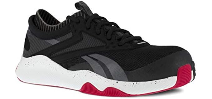 Reebok Work Men's HIIT Tr Composite Toe Sd Athletic Black and Red - 11 Medium