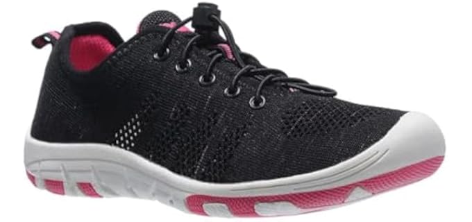 RocSoc womens Water Shoe, Black/Pink, 10 US