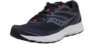 Saucony Men's Cohesion 13 Shoe Navy/Red