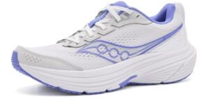Saucony Women's Cohesion 19 Sneaker, Fog/Vinca, 8