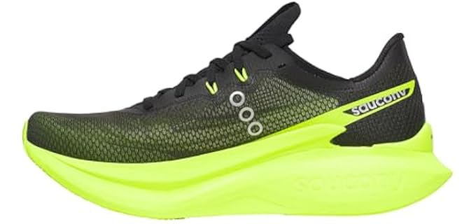 Saucony Men's Endorphin Pro 5 Sneaker, Citron/Black, 9.5