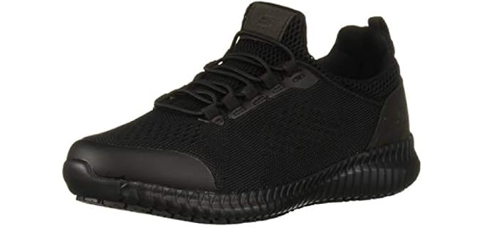 Skechers Women's Cessnock Carrboro Health Care Professional Shoe, Black, 11 M US