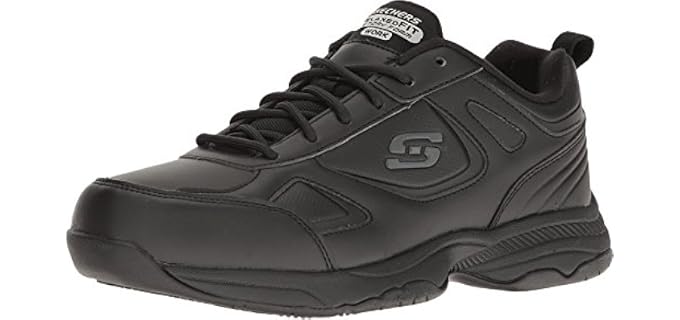 Skechers for Work Women's Dighton Bricelyn Work Shoe, Black, 8.5 M US