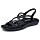 Skechers Women's Reggae Slim Simply Stretch Sandal, Black, 9