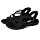 Skechers Women's REGGAE SLIM - SIMPLY STRETCHY! Hands Free Slip-Ins, Open toe strappy sandal,Black/Black, 10M