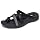 Skechers Women's REGGAE - TIMELESS SUMMER, Aztec toe loop thong, Black/Black, 11M