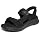 Skechers Men's Go Walk 8 Quarter Strap Hands Free Slip-Ins Sandal, Black/Black, 10