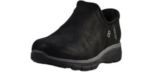 Skechers Women's Easy Going-Modern Hour Slip-In Ankle Boot, Black, 9