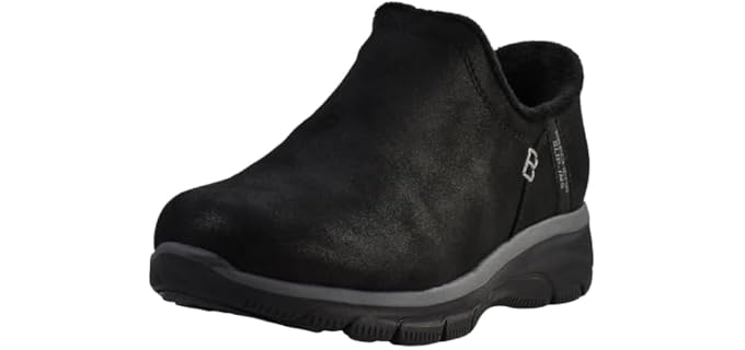 Skechers Women's Easy Going-Modern Hour Slip-In Ankle Boot, Black, 9