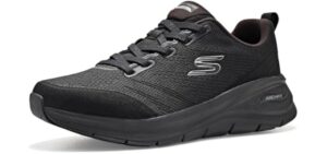 Skechers Men's Arch Fit 3.0 Thanton,Black/Black,11.5