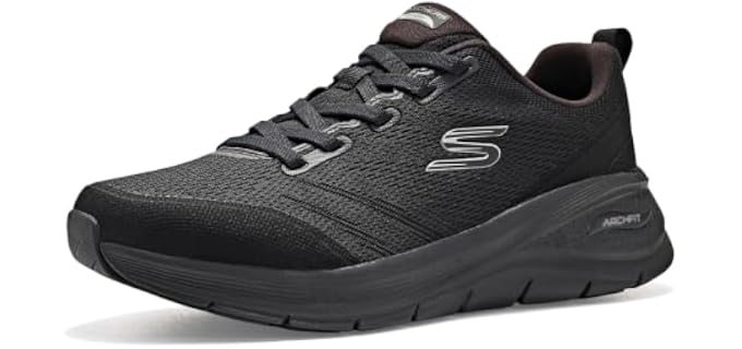 Skechers Men's Arch Fit 3.0 Thanton,Black/Black,11.5