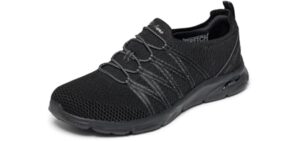 Skechers Women's Arch Fit Sunny - Creative Pass, Black, 7.5