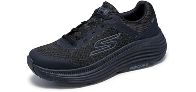 Skechers Men's Max Cushioning Endeavour Sneaker, Black/Black, 12